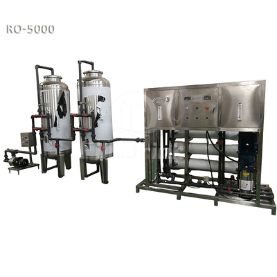 Membrana bevente del RO del sistema a acqua DOW di ultrafiltrazione del sistema del filtro da acqua di acciaio inossidabile 5000LPH uF
